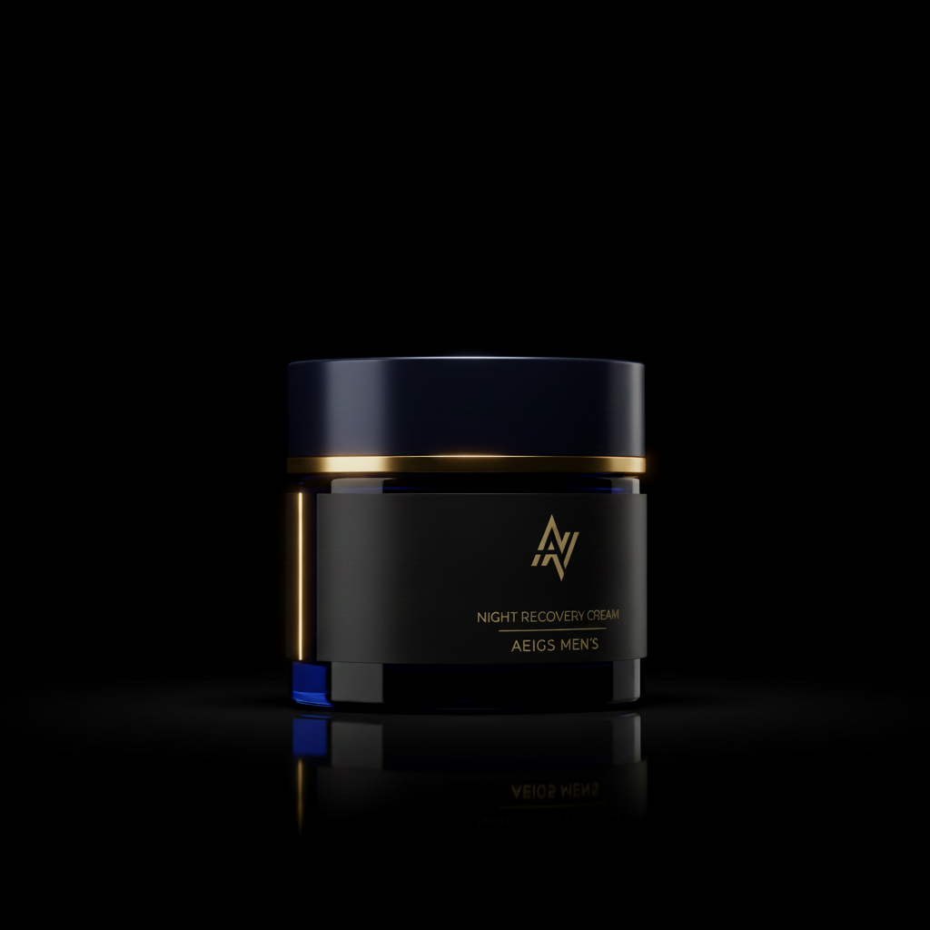 PM Night Recovery Cream — Matte Minimal Gold