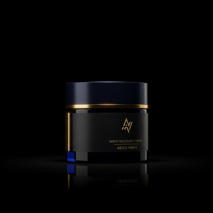 PM Night Recovery Cream — Matte Minimal Gold