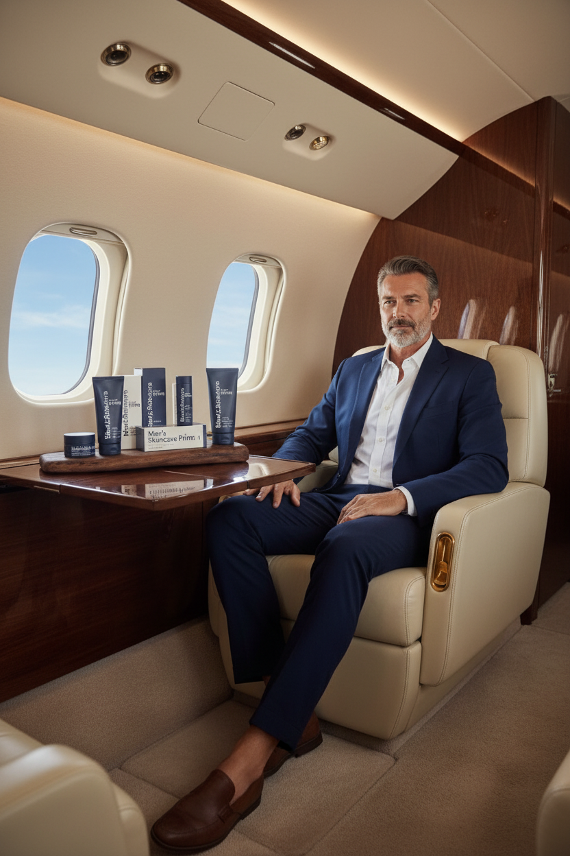 Private Jet Skincare Lifestyle